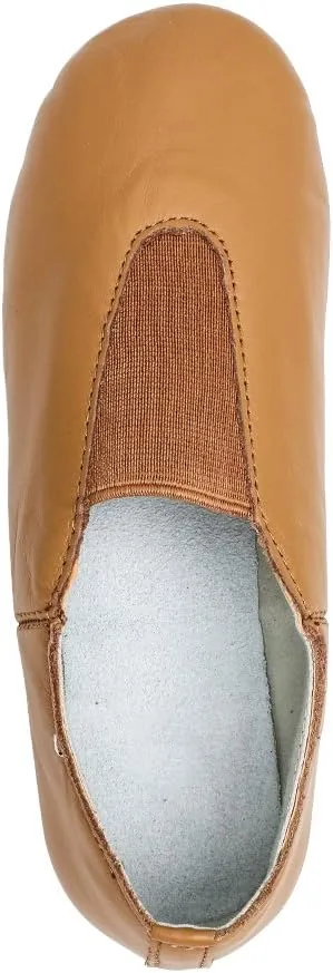 MSMAX Leather Jazz Dance Shoes Womens Slip on Practice Teaching Shoe