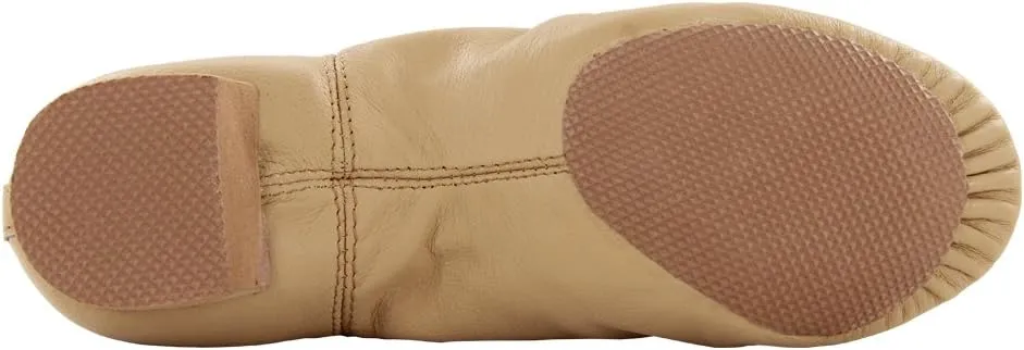 MSMAX Leather Jazz Dance Shoes Womens Slip on Practice Teaching Shoe