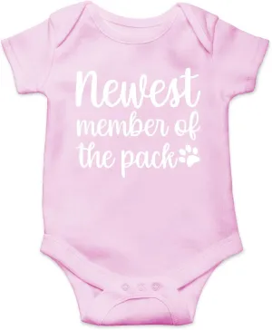 Newest Member of the Pack - Funny Baby Essentials Bodysuit - Baby Boy Clothes Newborn Outfit