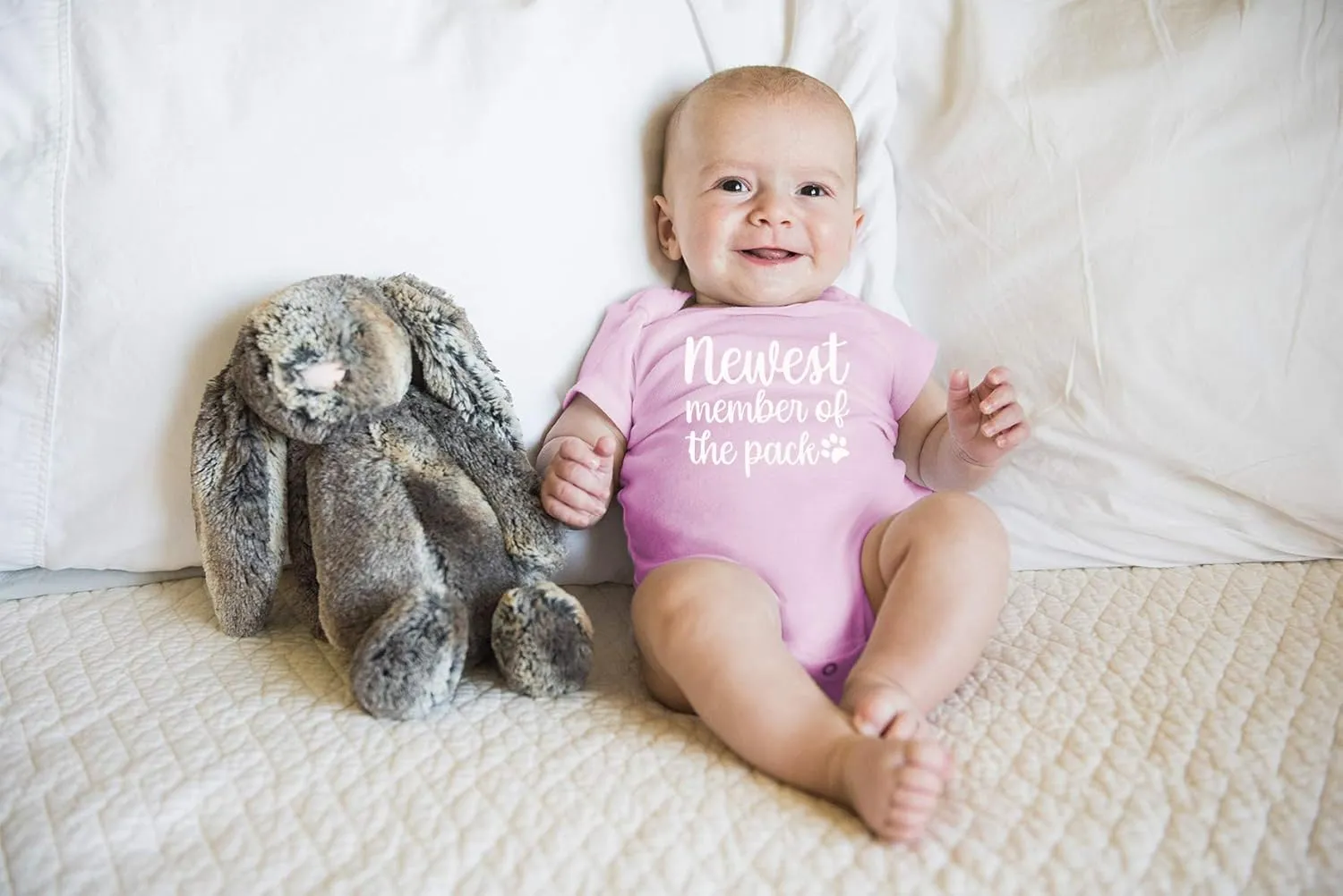 Newest Member of the Pack - Funny Baby Essentials Bodysuit - Baby Boy Clothes Newborn Outfit
