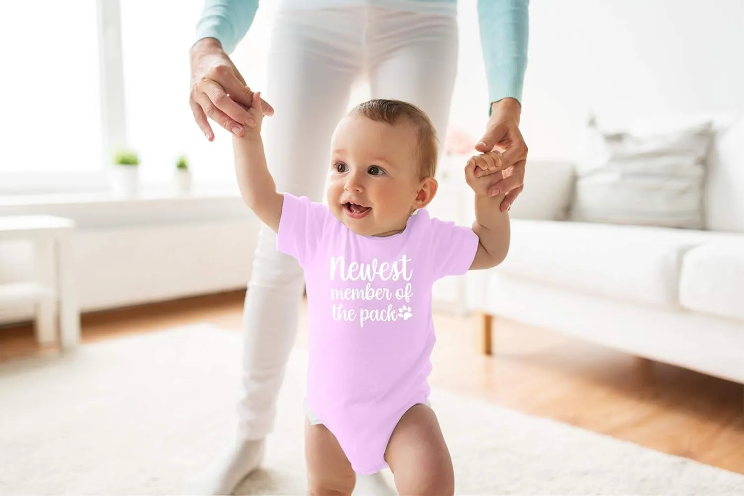 Newest Member of the Pack - Funny Baby Essentials Bodysuit - Baby Boy Clothes Newborn Outfit
