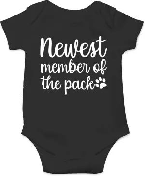 Newest Member of the Pack - Funny Baby Essentials Bodysuit - Baby Boy Clothes Newborn Outfit