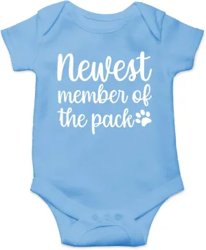 Newest Member of the Pack - Funny Baby Essentials Bodysuit - Baby Boy Clothes Newborn Outfit