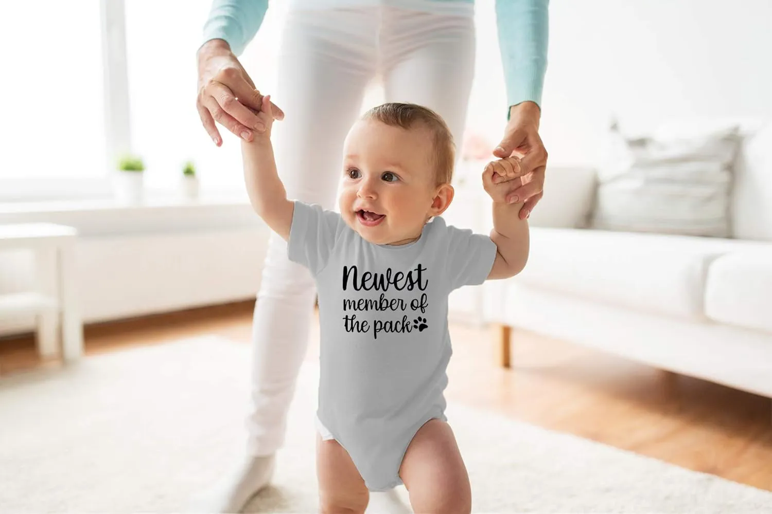 Newest Member of the Pack - Funny Baby Essentials Bodysuit - Baby Boy Clothes Newborn Outfit