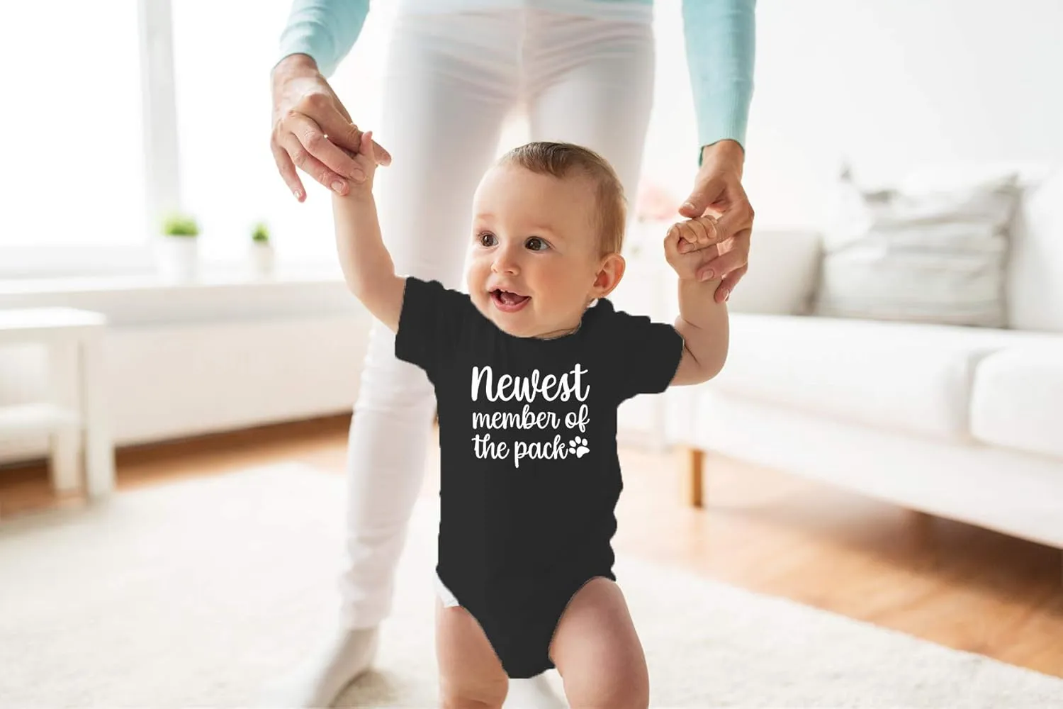 Newest Member of the Pack - Funny Baby Essentials Bodysuit - Baby Boy Clothes Newborn Outfit