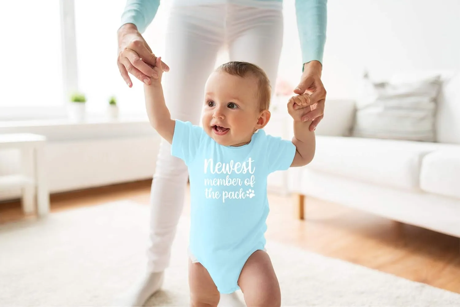 Newest Member of the Pack - Funny Baby Essentials Bodysuit - Baby Boy Clothes Newborn Outfit