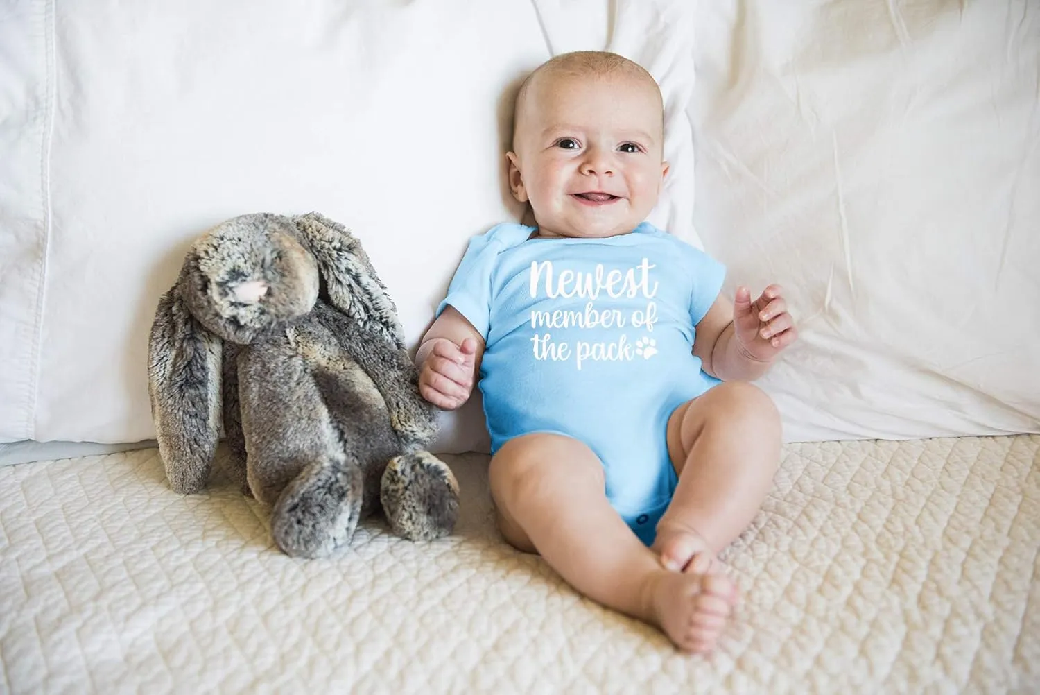Newest Member of the Pack - Funny Baby Essentials Bodysuit - Baby Boy Clothes Newborn Outfit