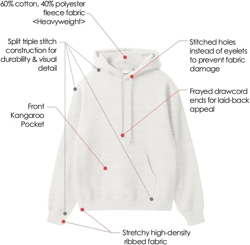 Ohoo Mens Hoodie Pullover Heavyweight Thick Fleece Lined Warm Hoodies Relaxed Fit Workout Hooded Sweatshirt