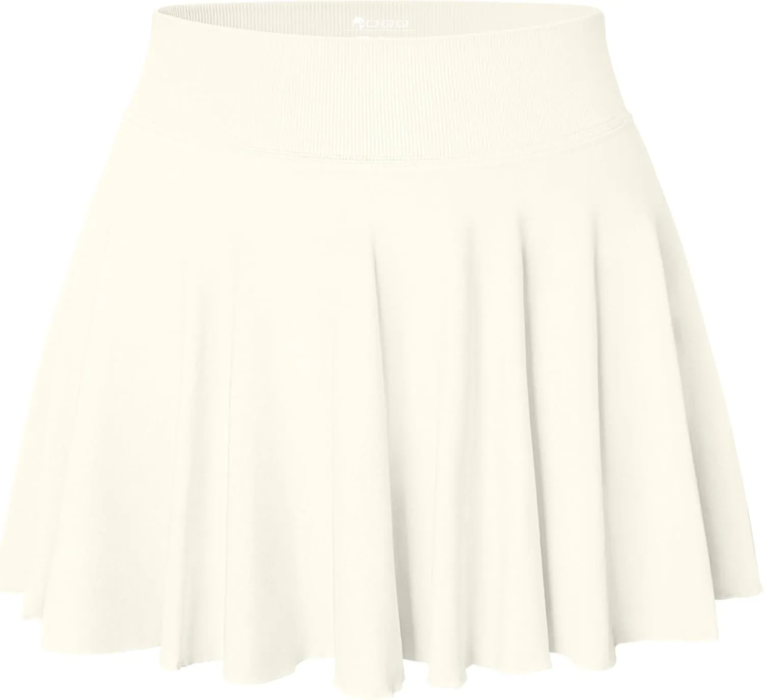 OQQ Women Mini Skirts 2 in 1 Flowy Basic Versatile Stretchy Flared Casual A-line Skirt with Pockets