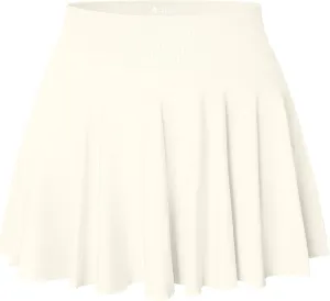 OQQ Women Mini Skirts 2 in 1 Flowy Basic Versatile Stretchy Flared Casual A-line Skirt with Pockets