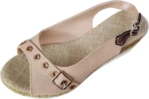 Orthopedic Sandals for Women Dressy 2025 Summer Sandals Buckle Open Toe Wedges Sandals Slingback Arch Support Sandals Walking Sandals Comfortable