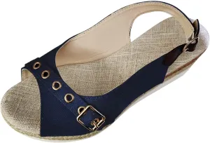 Orthopedic Sandals for Women Dressy 2025 Summer Sandals Buckle Open Toe Wedges Sandals Slingback Arch Support Sandals Walking Sandals Comfortable