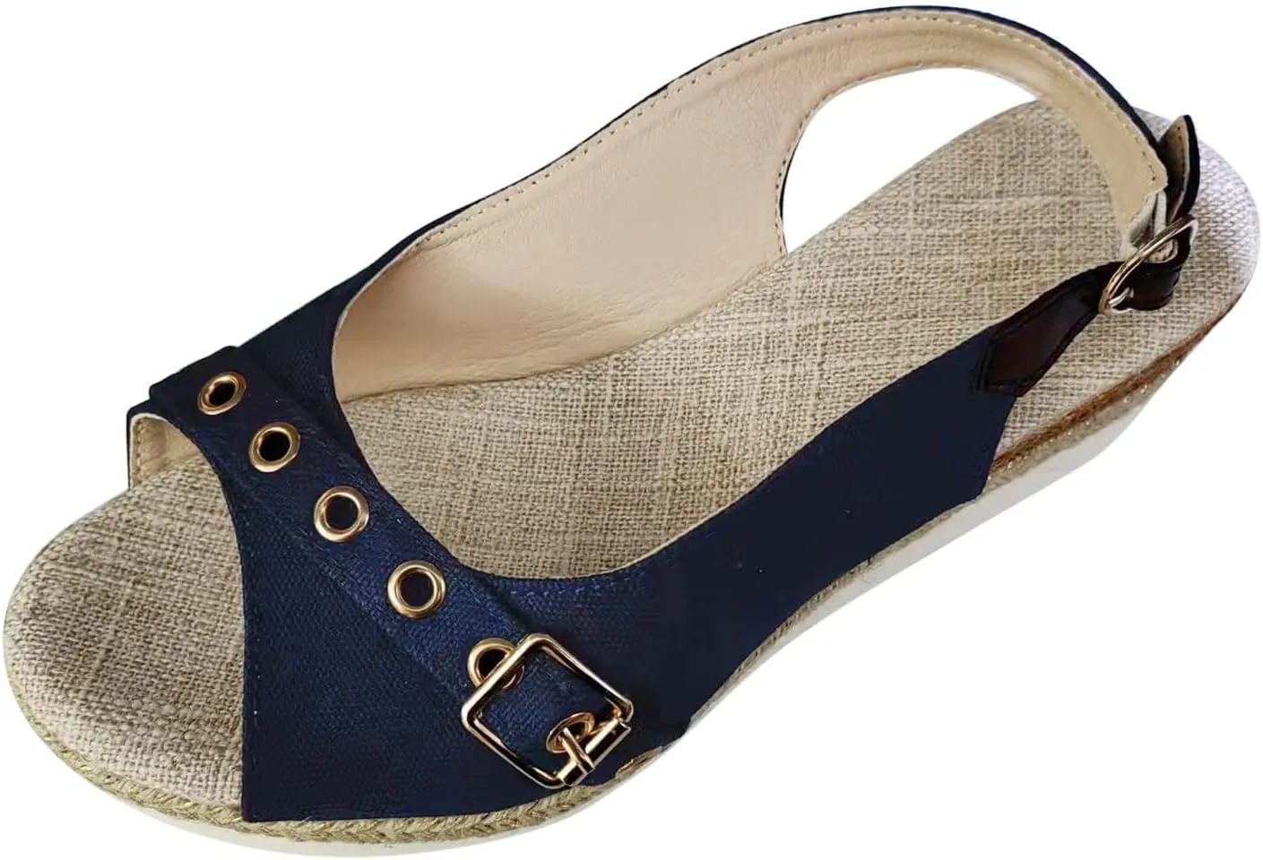 Orthopedic Sandals for Women Dressy 2025 Summer Sandals Buckle Open Toe Wedges Sandals Slingback Arch Support Sandals Walking Sandals Comfortable