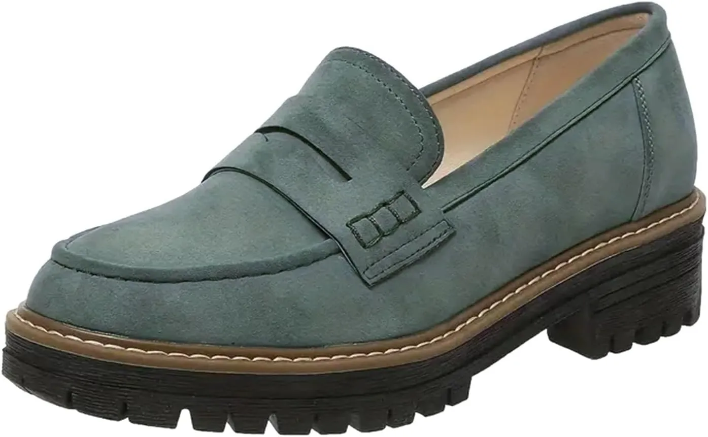 Orthoture Orthopedic Platform Loafers, Orthoture Womens Shoes Loafer, Lug Sole Loafers, Slip On Comfort Casual Fashion