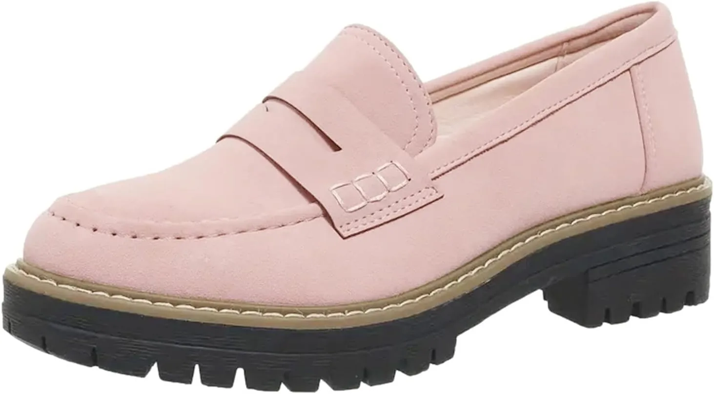 Orthoture Orthopedic Platform Loafers, Orthoture Womens Shoes Loafer, Lug Sole Loafers, Slip On Comfort Casual Fashion