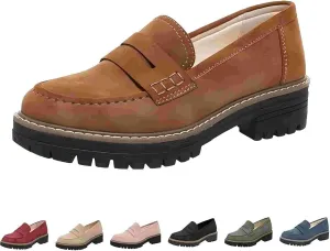Orthoture Orthopedic Platform Loafers, Orthoture Womens Shoes Loafer, Lug Sole Loafers, Slip On Comfort Casual Fashion