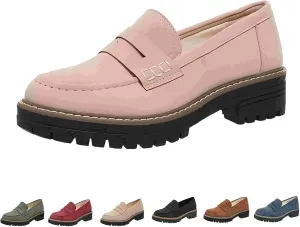 Orthoture Orthopedic Platform Loafers, Orthoture Womens Shoes Loafer, Lug Sole Loafers, Slip On Comfort Casual Fashion