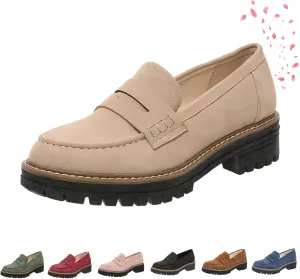 Orthoture Orthopedic Platform Loafers Orthoture Womens Shoes Round Toe Slip On Comfort Casual Fashion Lug Sole