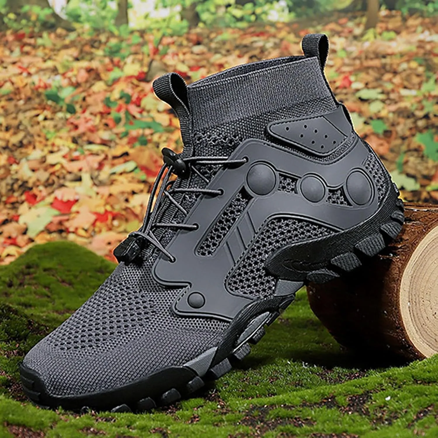 Outdoor Hiking Shoes Men Non Slip Hiking Work Clothes Sports Shoes Swimming Wading Off Road and Mens Sneaker Boot Hiking