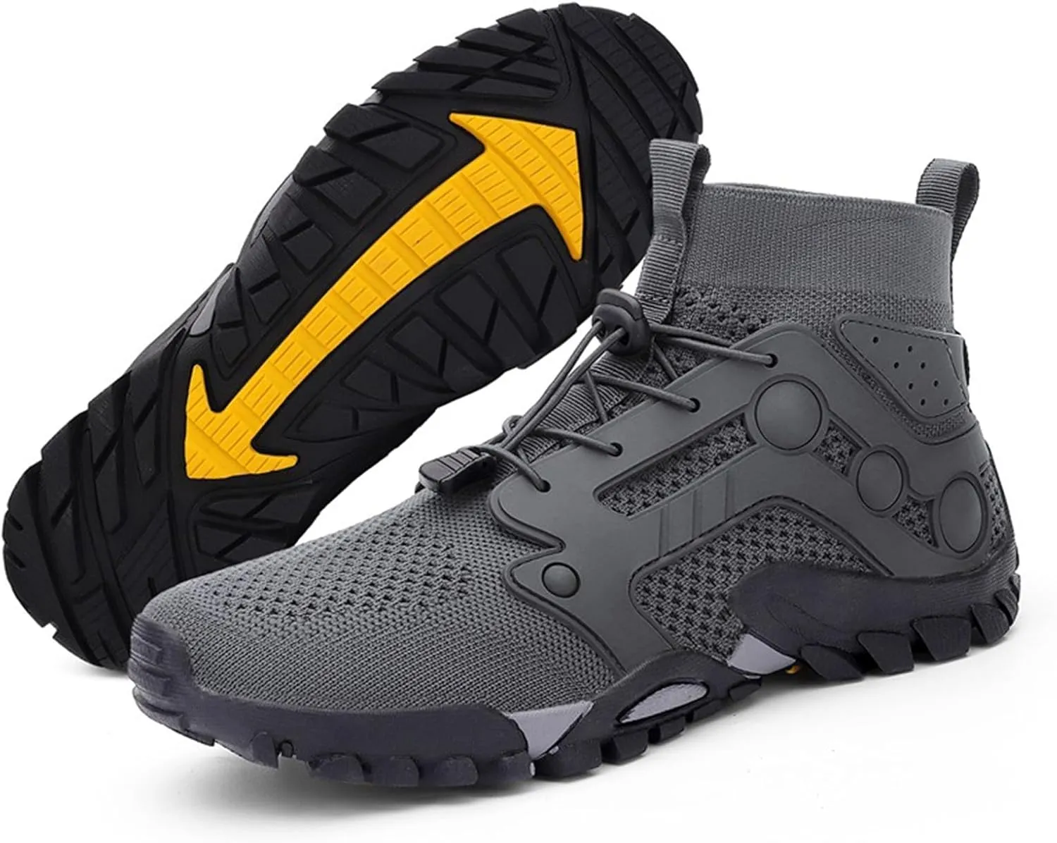 Outdoor Hiking Shoes Men Non Slip Hiking Work Clothes Sports Shoes Swimming Wading Off Road and Mens Sneaker Boot Hiking