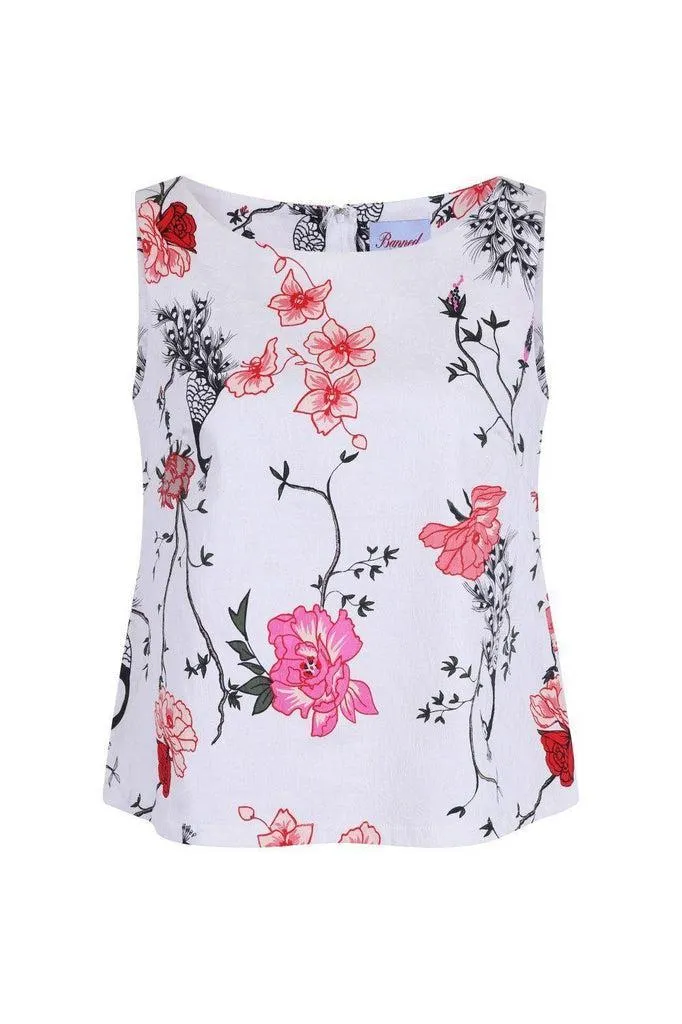 Peacock Baroque Top