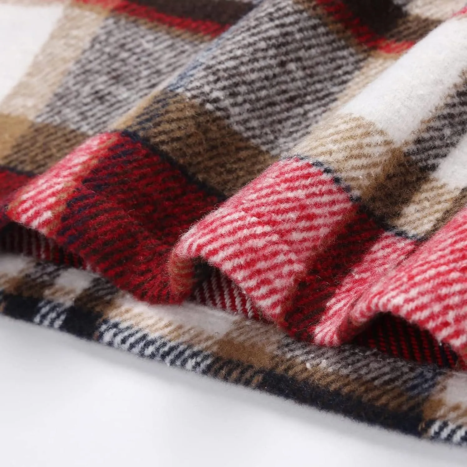 Pencil Skirt for Women Plaid Casual High Waisted Bodycon Mini Skirt Vintage Wool Tweed Plaid Mini Skirt
