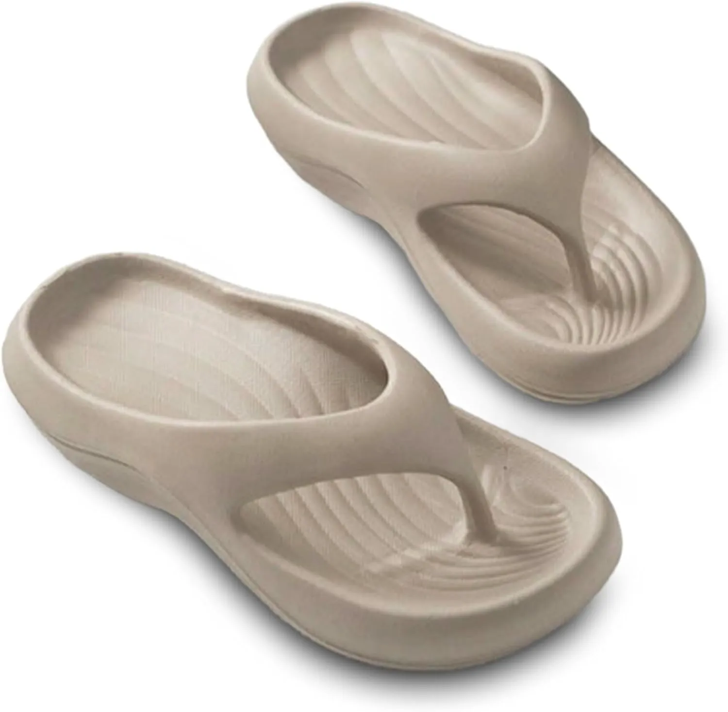 Pillow Arch Support Flip Flops for Women, Non-Slip Lightweight Walking Beach Shoes, Cloud-Like Recovery Flipflops with Ergonomic Design