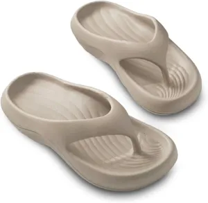 Pillow Arch Support Flip Flops for Women, Non-Slip Lightweight Walking Beach Shoes, Cloud-Like Recovery Flipflops with Ergonomic Design