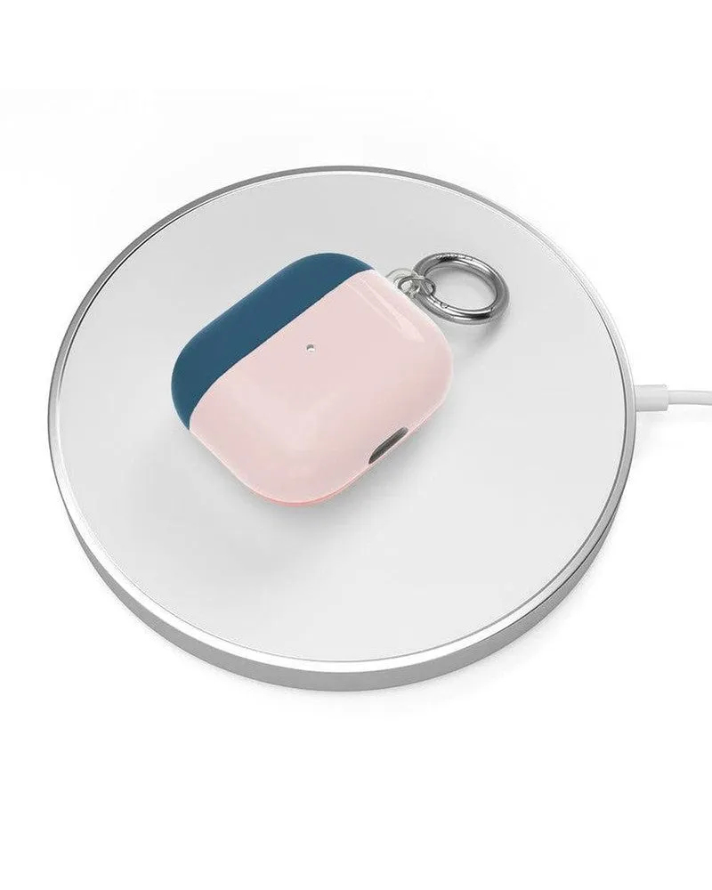 Pink & Navy Blue | Colorblock AirPods Case
