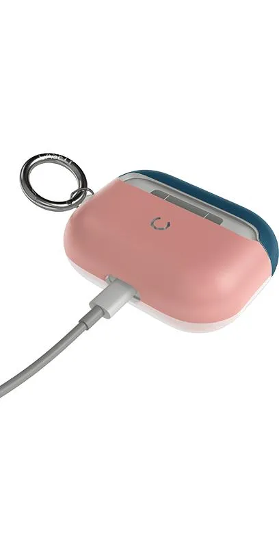 Pink & Navy Blue | Colorblock AirPods Case