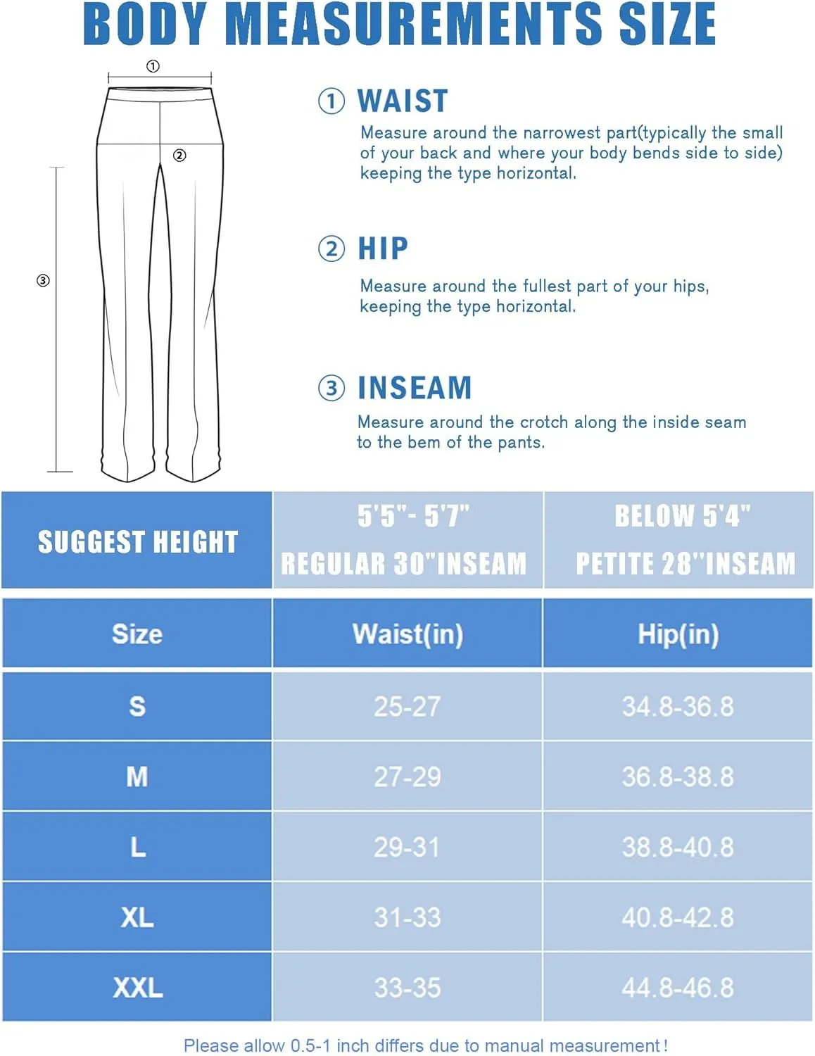PINSPARK Womens Mini Flare Yoga Pants High Waisted Bootcut Leggings Athletic Bootleg Pants with Back Pockets