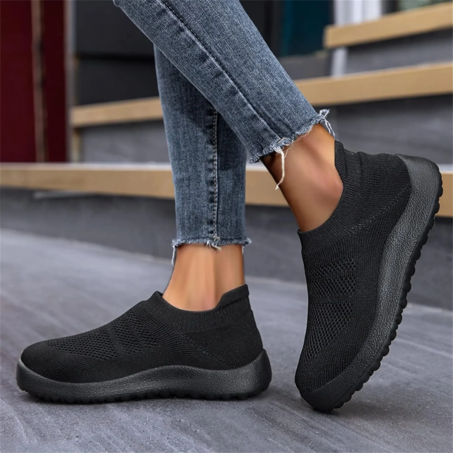 Platform Sneakers for Women Slip On Slip On Shoes Women Wide Mule Women Canvas Platform Shoes High Top Boots Lace Up Sneakers Womens Sneakers Size 8 Black Slip On Sneakers Women Black