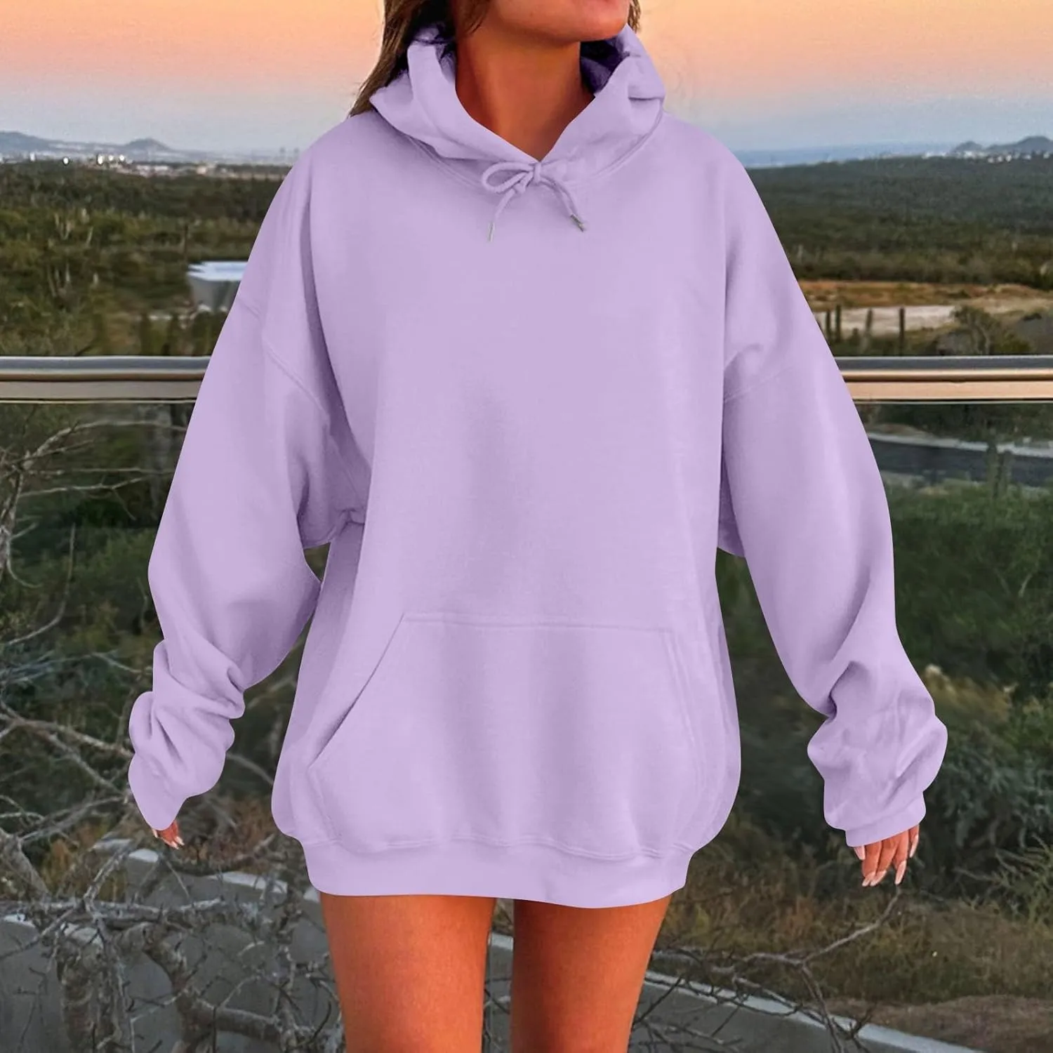 Plus Size Hoodies for Women Trendy Hooded Oversized Sweatshirt Casual Comfy Cute Fleece Pullover Sweaters with Pocket
