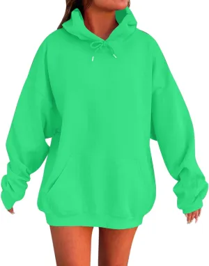 Plus Size Hoodies for Women Trendy Hooded Oversized Sweatshirt Casual Comfy Cute Fleece Pullover Sweaters with Pocket