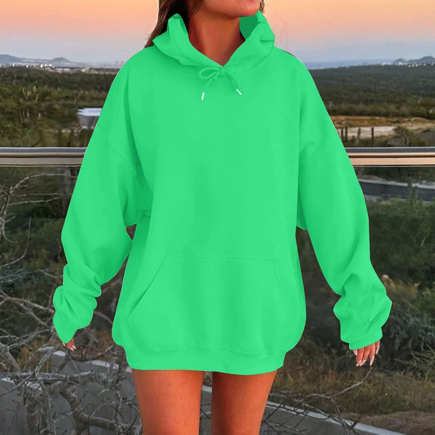 Plus Size Hoodies for Women Trendy Hooded Oversized Sweatshirt Casual Comfy Cute Fleece Pullover Sweaters with Pocket