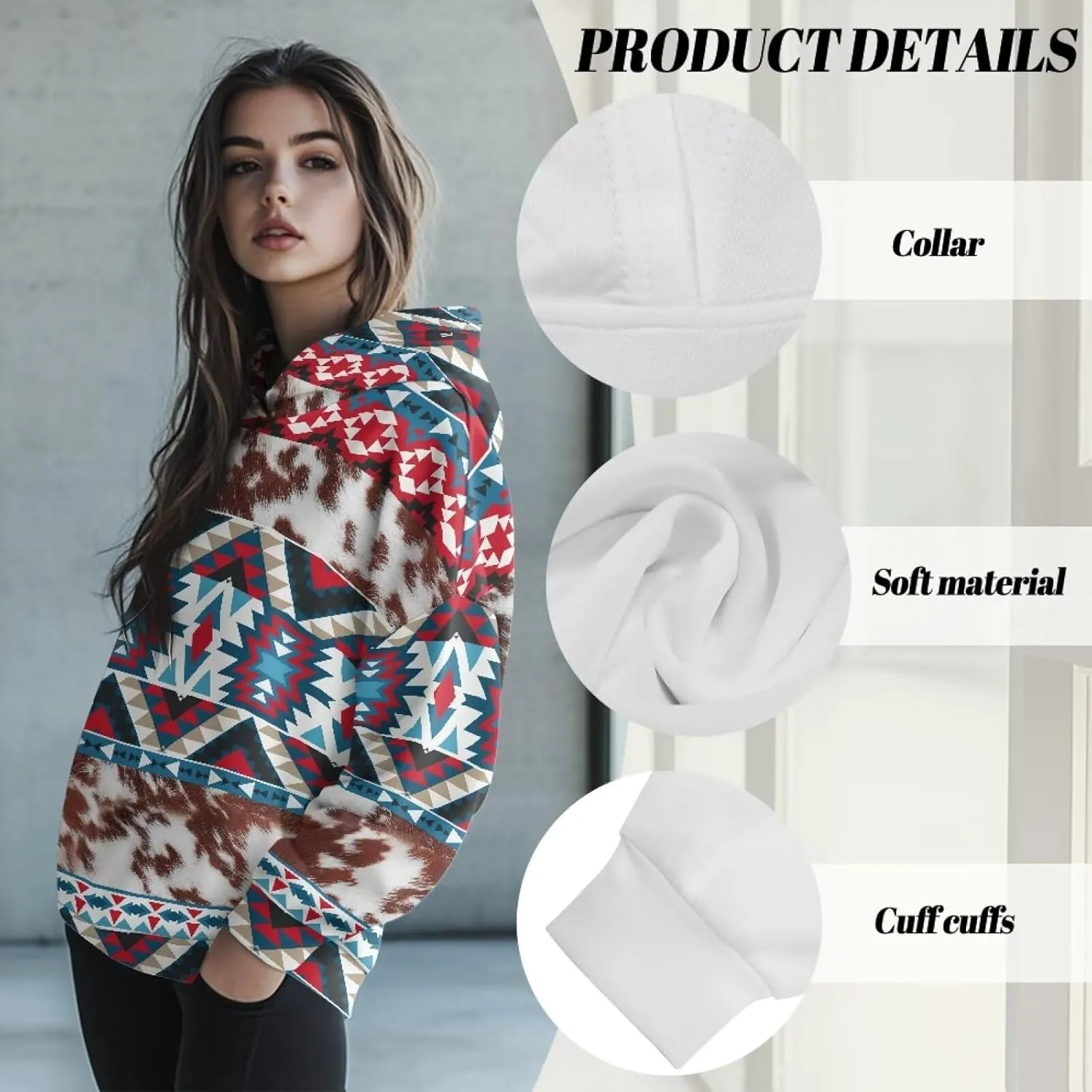 Poceacles Womens Fleece Hoodies Oversized Sweatshirts Long Sleeve Pullover Tops Gym Tops Fall Outfits Plus