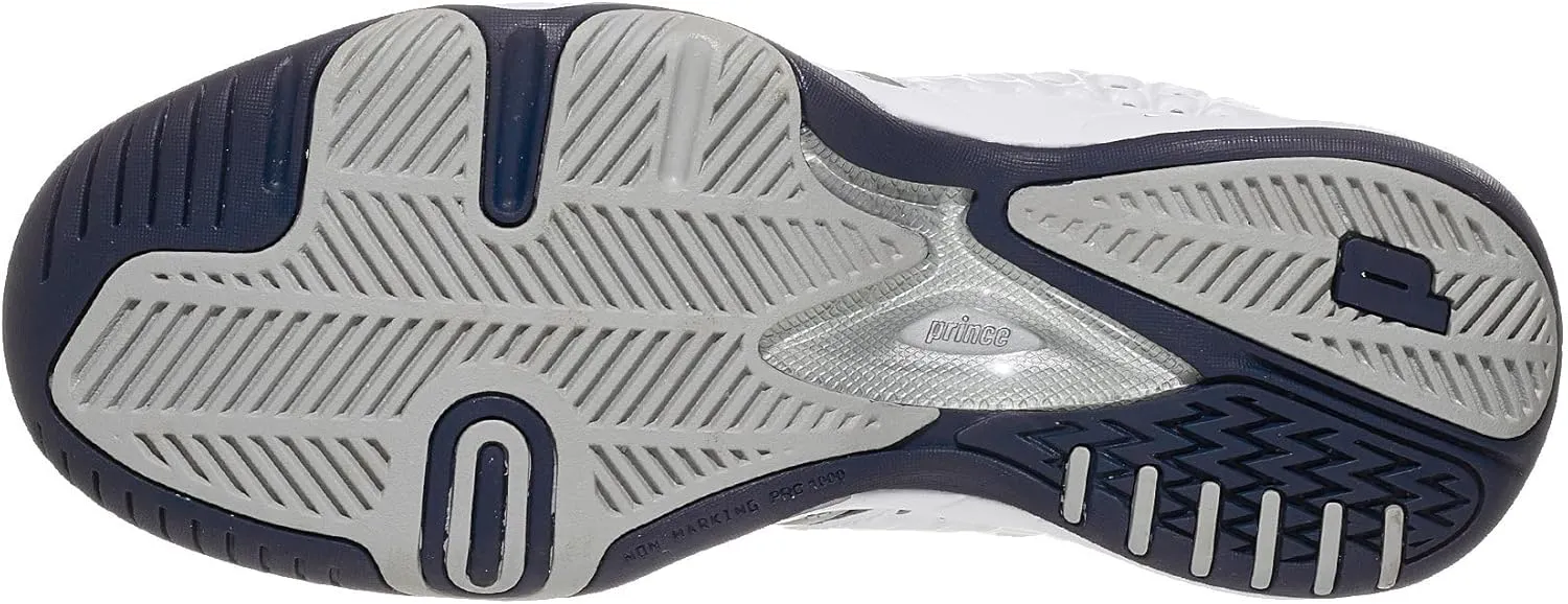 Prince T22 White/Navy/Silver Men's Shoes