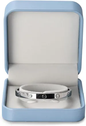 PU Leather Small Jewelry Gift Box for Bracelet Blue Jewelry Bracelet Bangle Gift Box