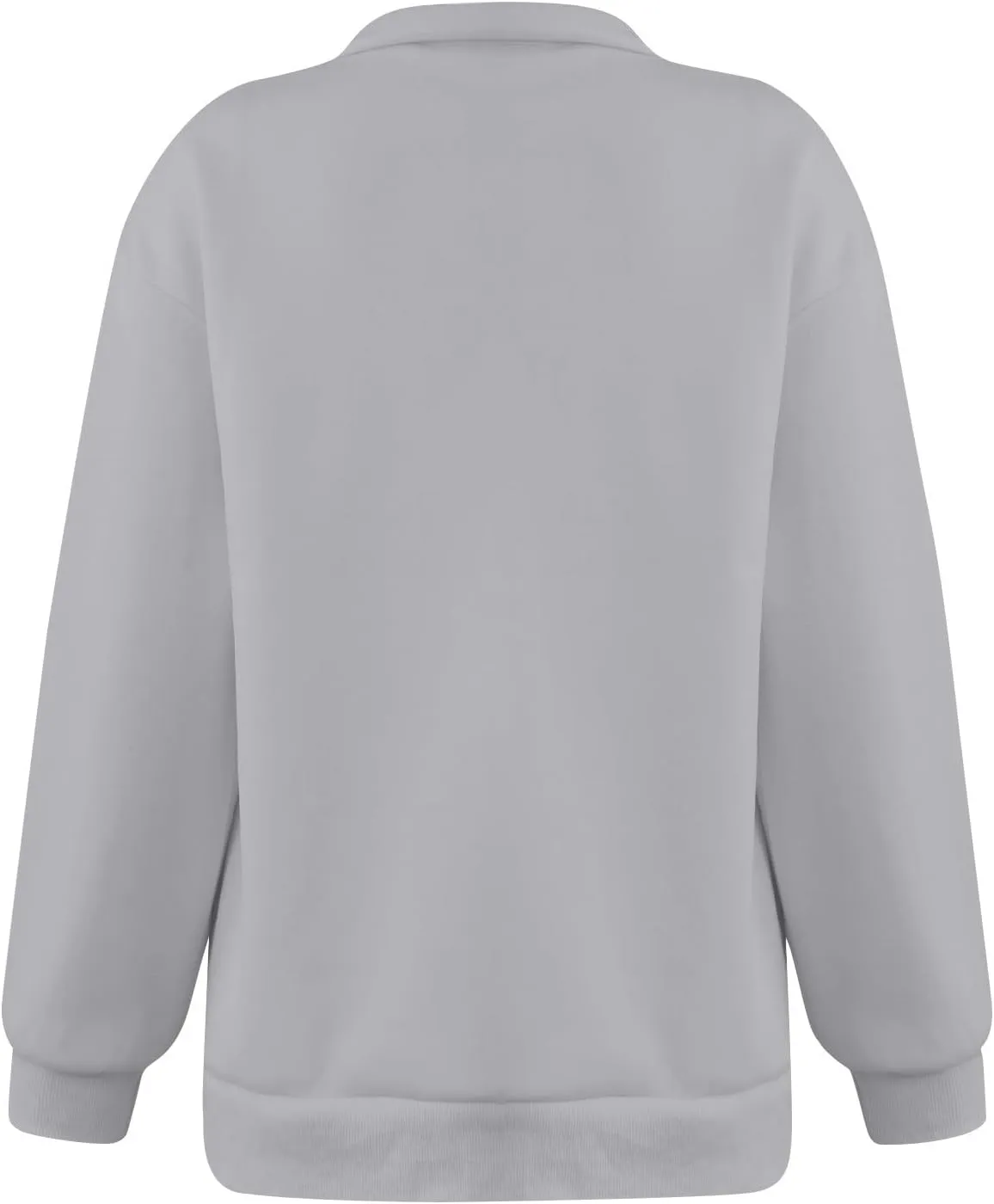 Quarter Zip Pullover for Women Fall Long Sleeve Sweaters Drop Shoulder Y2k Half Zip Blouses Casual Sweatshirt