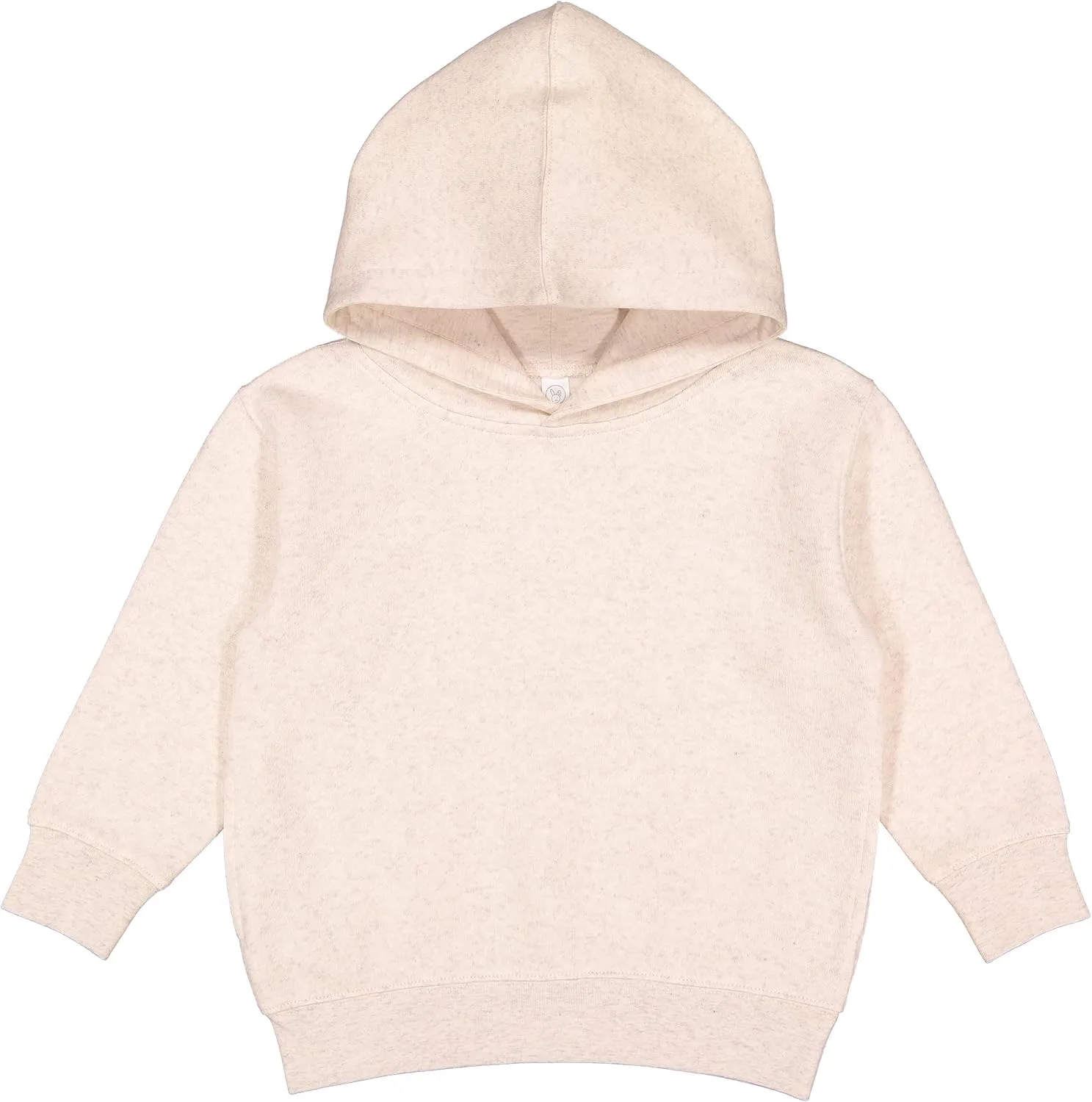 RABBIT SKINS Toddler Fleece Long Sleeve Hooded Pullover Sweatshirt with Side Seam Pockets