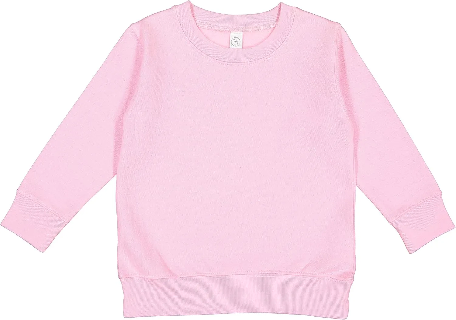 RABBIT SKINS Toddler Fleece Long Sleeve Pullover Sweatshirt, Pink, 3T