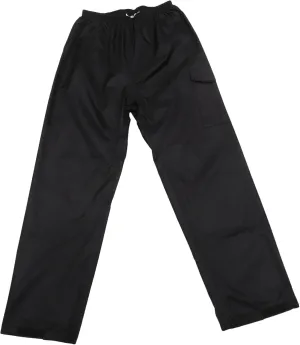 Rain Pants Waterproof Breathable for Men Women Boys Plus Size Outdoor Pants Black