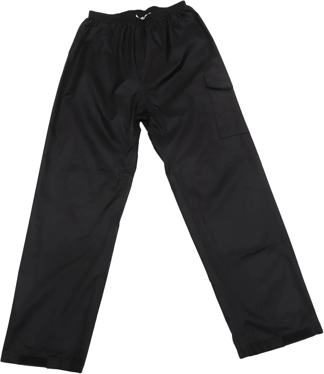 Rain Pants Waterproof Breathable for Men Women Boys Plus Size Outdoor Pants Black