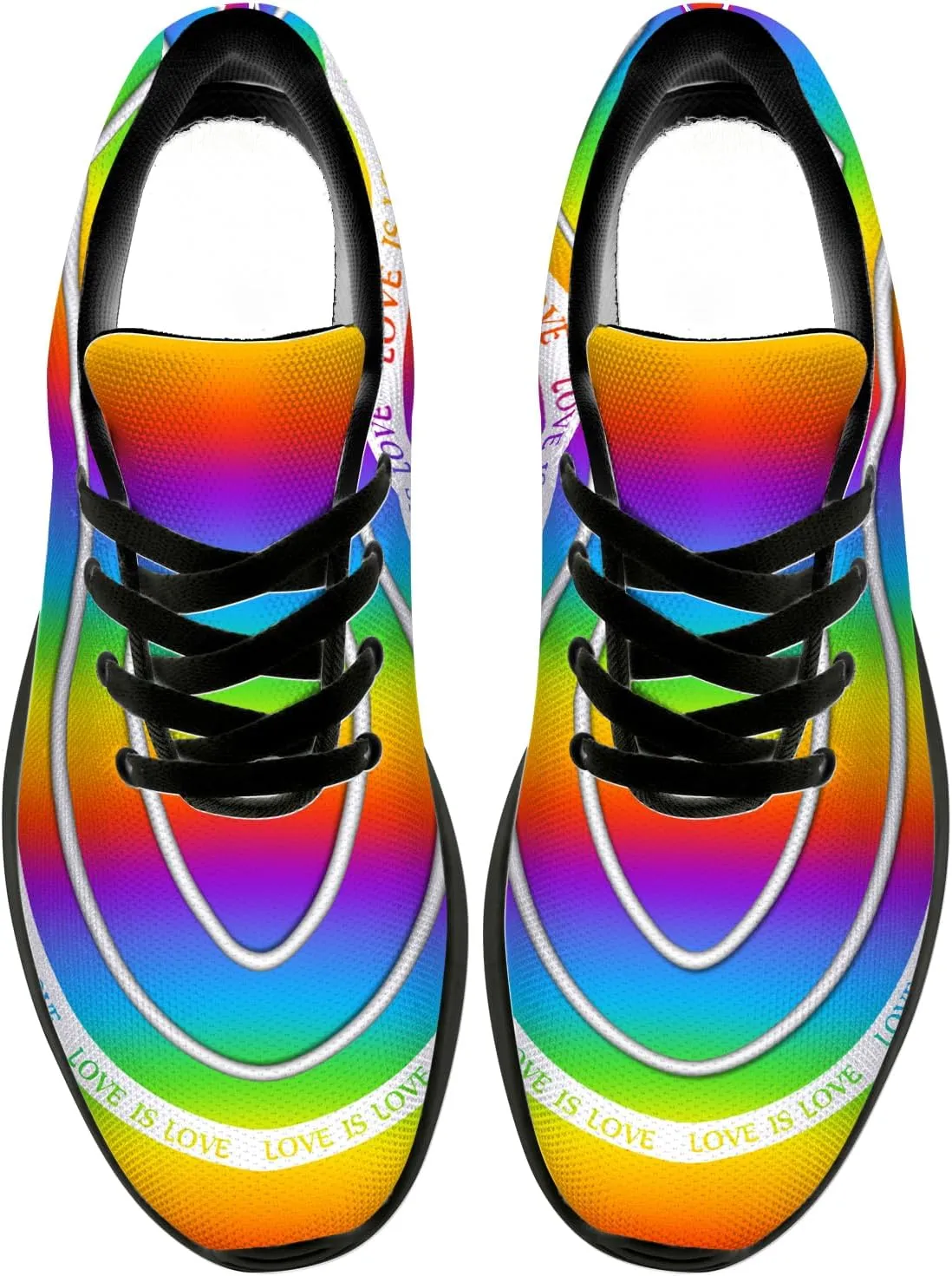 Rainbow Shoes for Women Men Running Shoes Lightweight Tennis Walking Sneakers Gifts for Him Her