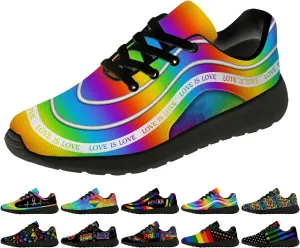 Rainbow Shoes for Women Men Running Shoes Lightweight Tennis Walking Sneakers Gifts for Him Her