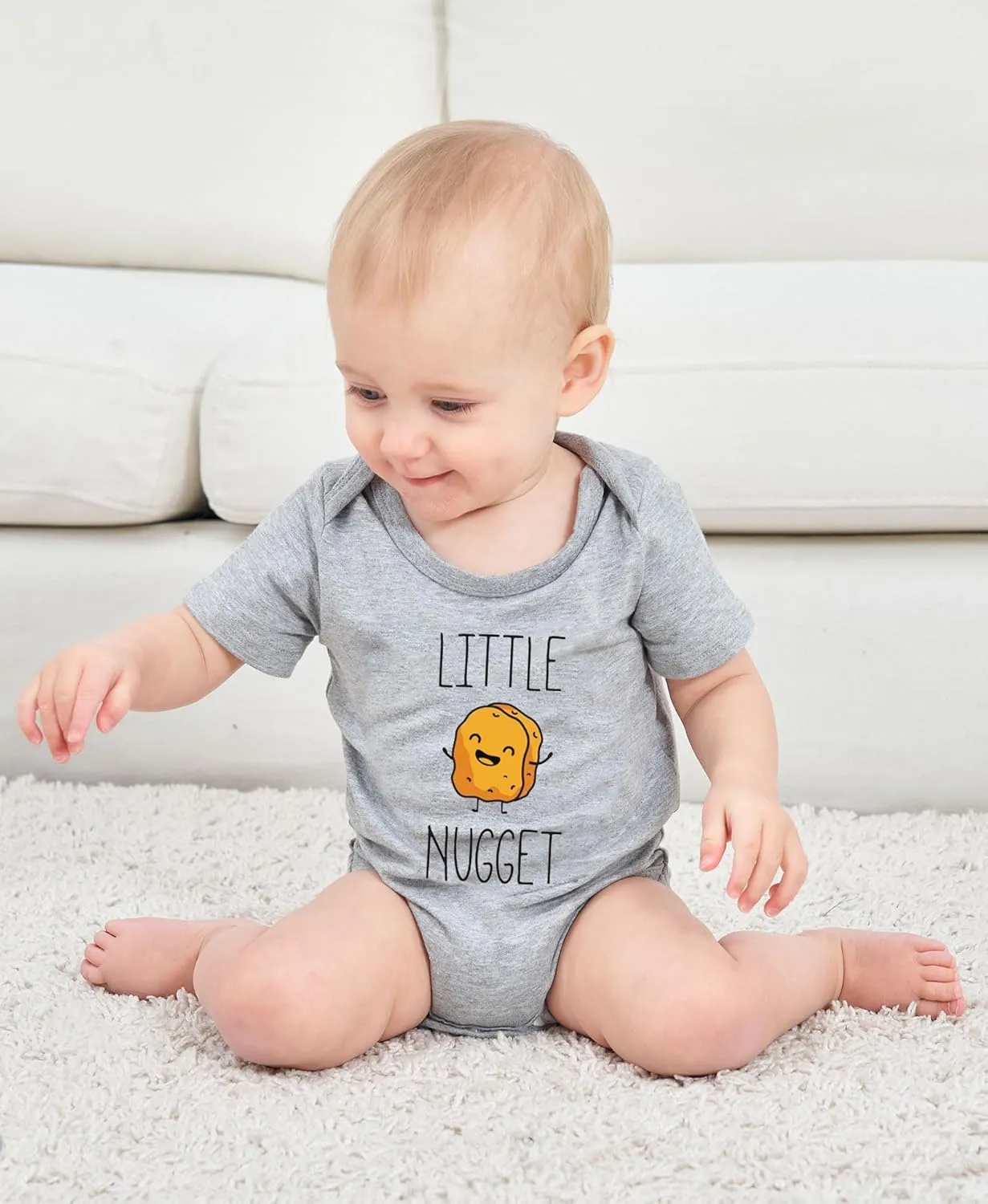 RAISEVERN Baby Boys Girls Clothes Infant Romper Newborn Bodysuits Funny Outfit 0-12 Months