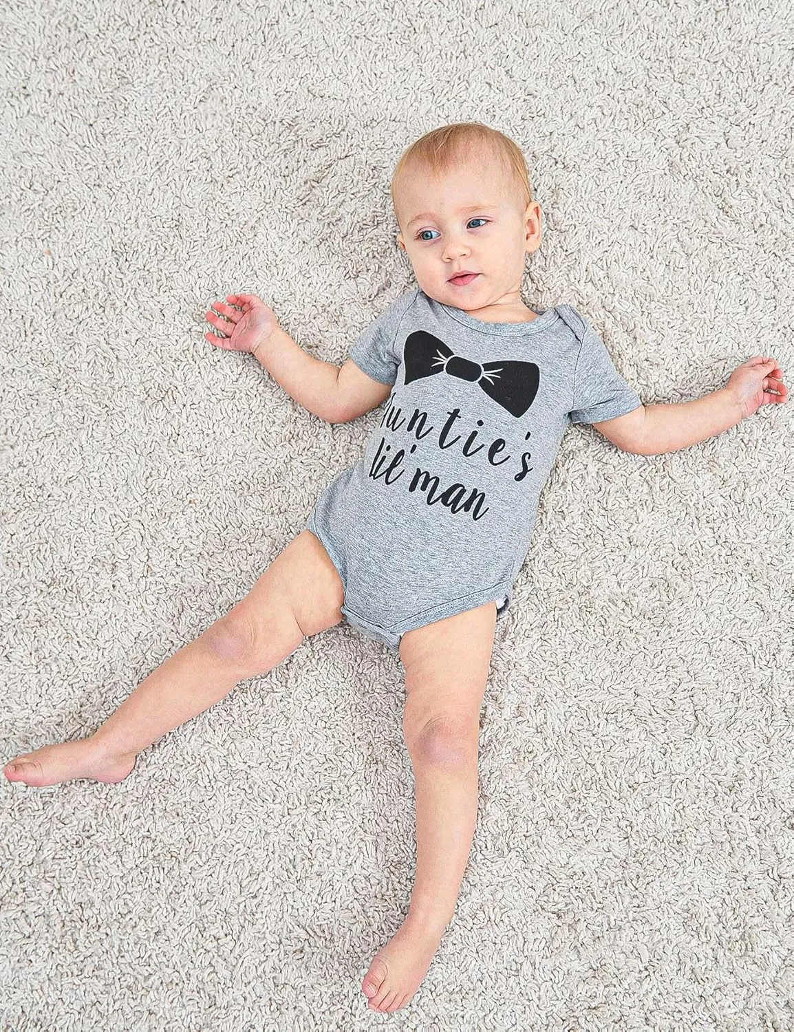 RAISEVERN Baby Boys Girls Clothes Infant Romper Newborn Bodysuits Funny Outfit 0-12 Months