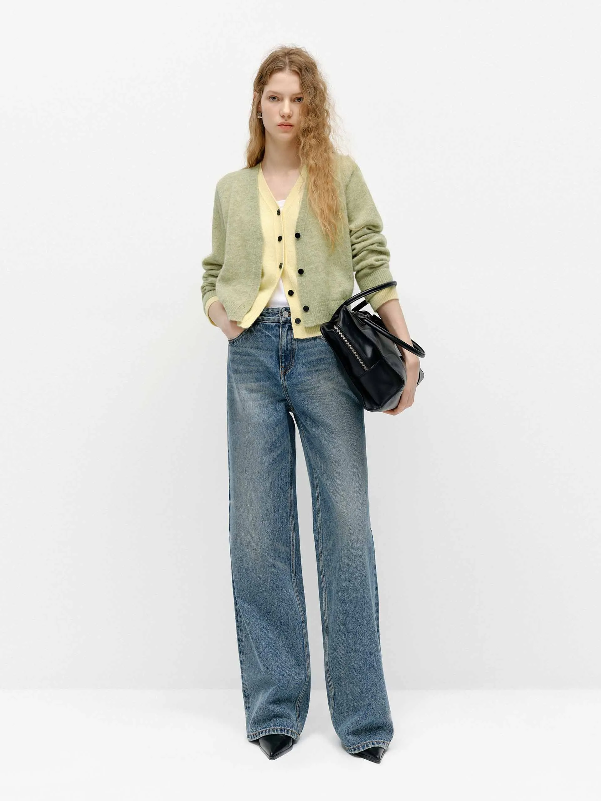 Relaxed Cotton Straight Jeans