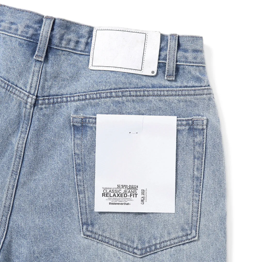 RELAXED JEANS WASHED BLUE