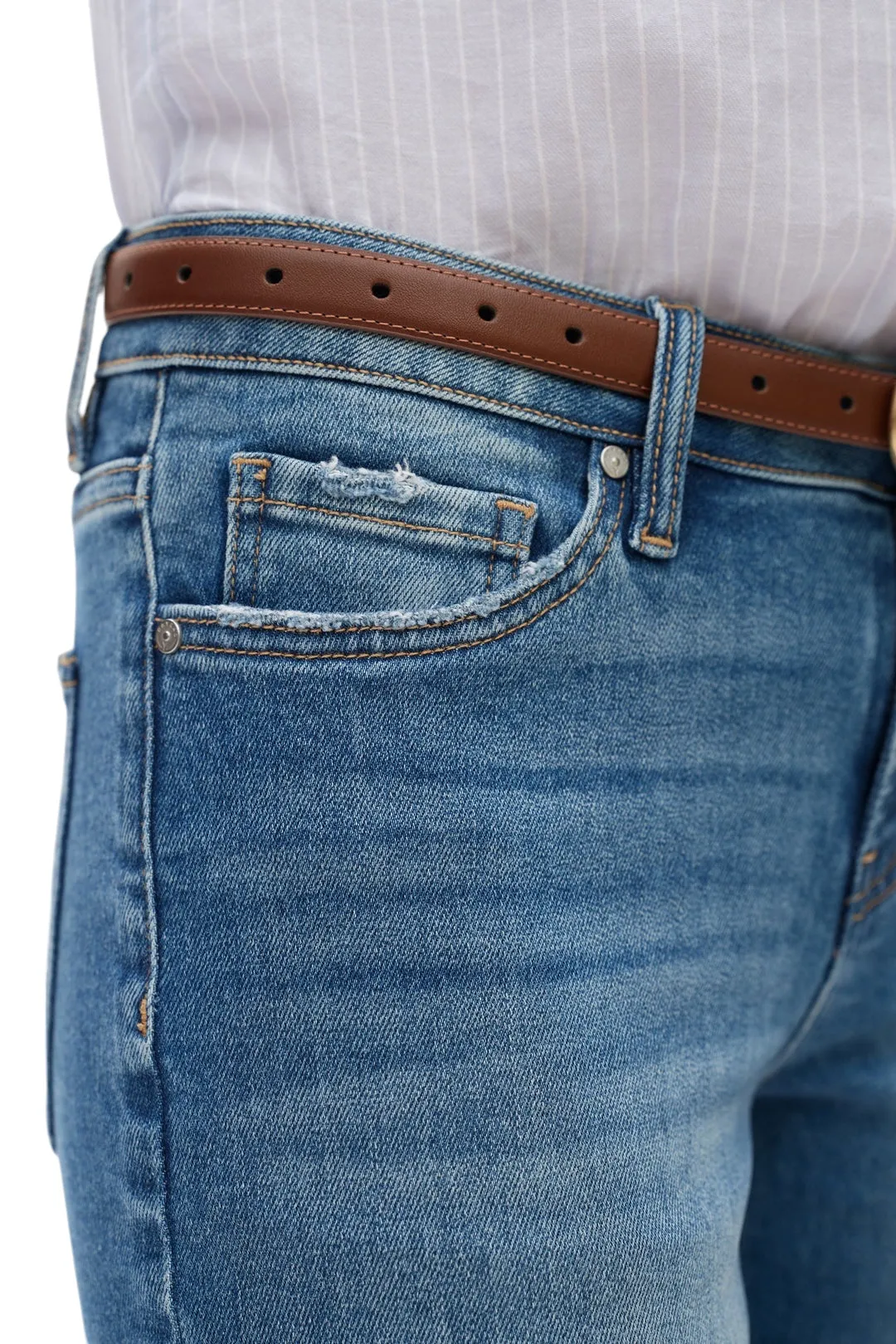 Relaxed Straight Crop Bayeas Jeans